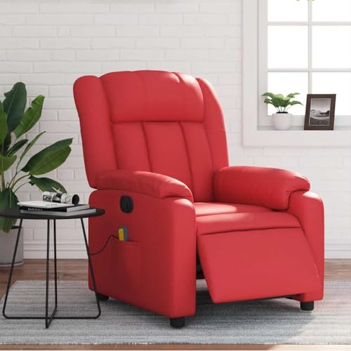 Massagesessel Elektrisch Rot Kunstleder ohrensessel mit hocker Chair for Schlafzimmer Innenraum Massagesessel Elektrisch Rot Kunstleder ohrensessel mit hocker Chair for Schlafzimmer Innenraum von CKioict