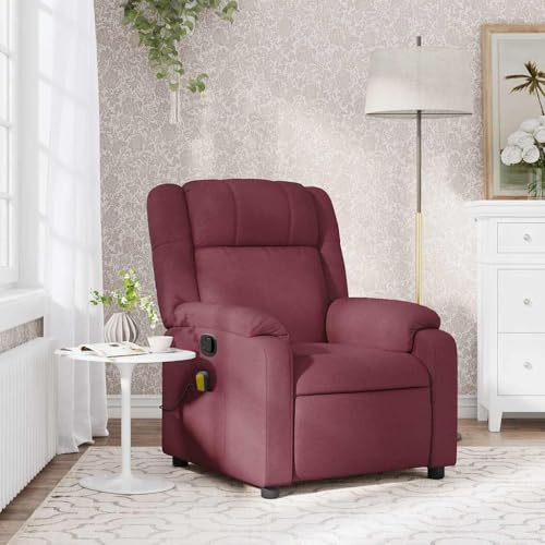 Massagesessel Weinrot Stoff ohrensessel mit hocker Chair for Innenraum Schlafzimmer Massagesessel Weinrot Stoff ohrensessel mit hocker Chair for Innenraum Schlafzimmer von CKioict