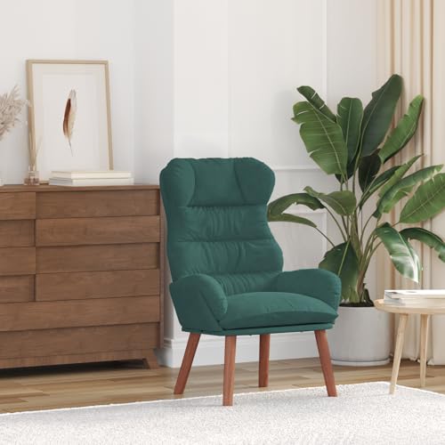 Relaxsessel Dunkelgrün Samt fernsehsessel Chair for Schlafzimmer Innenraum von CKioict