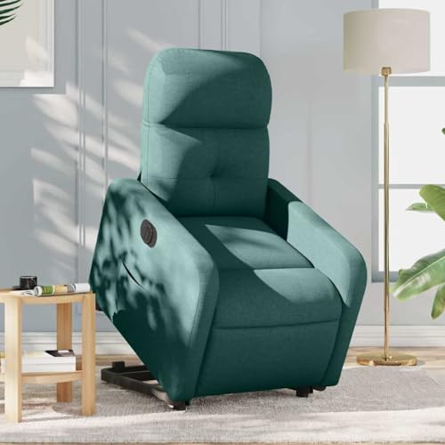 Relaxsessel mit Aufstehhilfe Elektrisch Dunkelgrün Stoff fernsehsessel Chair for Schlafzimmer Büro von CKioict
