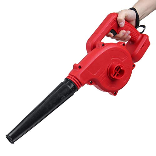 CKryzillix LaubbläSer, Laubsauger Akku Schnurloser elektrischer Luftgebläse Handheld-Blatt-Computer-Staubkollektor wiederaufladbarer Power-Werkzeugreiniger for 18-V-Batterie von CKryzillix