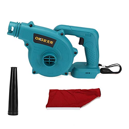 CKryzillix LaubbläSer, Laubsauger Akku Schnurloser elektrischer Luftgebläse- und Saug-Handblatt-Computer-Staubkollektor-Reiniger-Power-Tool for 18-V-Batterie(3pcs no Battery r) von CKryzillix