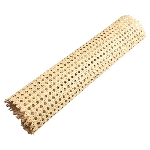 CKryzillix Rattan Rolle,Rattan GartenmöBel Set 1 stück Wicker Rattan Mesh Rolle Blatt Gurtband Caning Material for Stühle Bildschirme Schrank Türen Hocker Lampen Kit Hause Dekoration(35 x100 cm) von CKryzillix