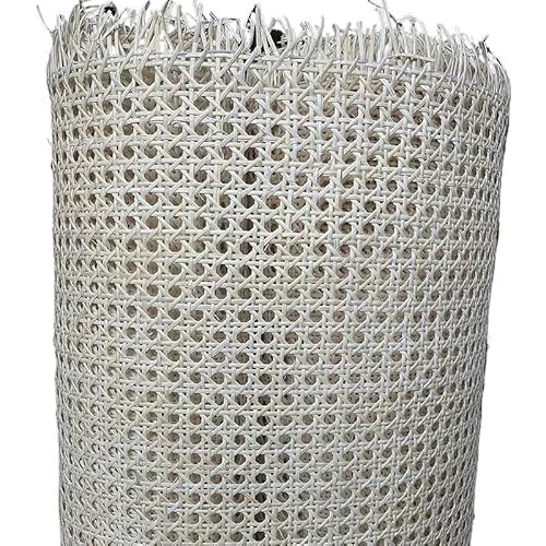 CKryzillix Rattan Rolle,Rattan GartenmöBel Set 35 cm Breite Naturrohr Gurtband Wicker Grid Rattan Rolle Weben Reparatur Material for Stuhl Schrank Möbel Dekor(Bleached,35x70cm) von CKryzillix