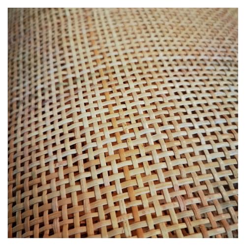 CKryzillix Rattan Rolle,Rattan GartenmöBel Set 40/45CM natürliche Rattan Gurtband Rolle Cane Stuhl Tisch Wand Dekor Möbel Material(A,45cm x 1.30 Meters) von CKryzillix