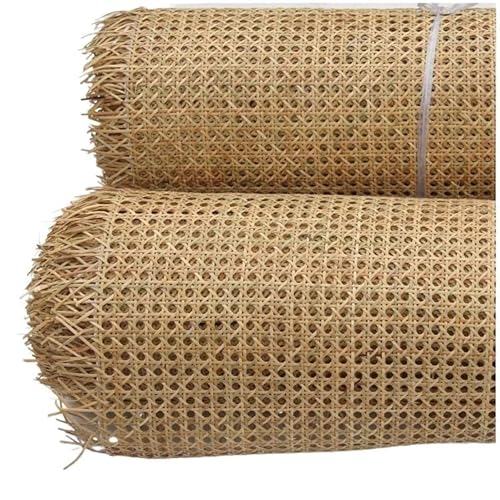 CKryzillix Rattan Rolle,Rattan GartenmöBel Set 40/45CM natürliche Rattan Gurtband Rolle Cane Stuhl Tisch Wand Dekor Möbel Material(B,40cm x 1.2 M) von CKryzillix