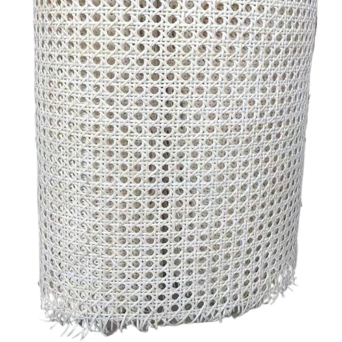 CKryzillix Rattan Rolle,Rattan GartenmöBel Set 40-45cm breite natürliche Rattanrolle, echtes Rattanblatt, Rohrgewebe, Rolle for Stuhl, Tisch, Möbel, Reparaturmaterial, handgewebt(Bleached,40x80cm) von CKryzillix