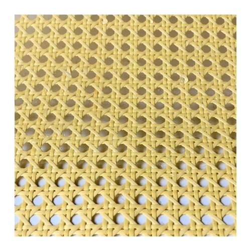 CKryzillix Rattan Rolle,Rattan GartenmöBel Set 40-55 cm Breite Gelb PE Kunststoff Rattan Gurtband Rolle Rohr Korbweide Blatt for Stuhl Tisch Möbel DIY Reparatur Material(Yellow,50x60cm) von CKryzillix