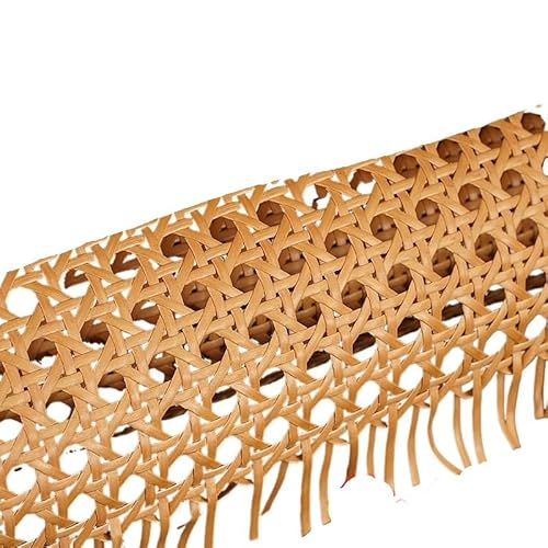 CKryzillix Rattan Rolle,Rattan GartenmöBel Set 40 cm Breite Kaffee PE Kunststoff Rattan Gurtband Rolle Cane Wicker Blatt for Stuhl Tisch Möbel DIY Reparatur Material(Coffee,40x30cm) von CKryzillix