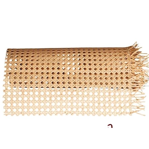CKryzillix Rattan Rolle,Rattan GartenmöBel Set 40 cm Breite Kaffee PE Kunststoff Rattan Gurtband Rolle Cane Wicker Blatt for Stuhl Tisch Möbel DIY Reparatur Material(Primary Color,40x150cm) von CKryzillix