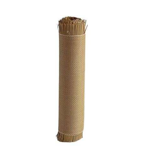 CKryzillix Rattan Rolle,Rattan GartenmöBel Set 40 cm Breite PE-Kunststoff Kariertes Rattan-Gurtband Rolle Rohrgeflecht Blatt for Stuhl Tisch Schrank Möbel Reparaturmaterial(Coffee,40x80cm) von CKryzillix