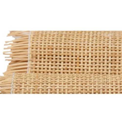 CKryzillix Rattan Rolle,Rattan GartenmöBel Set 50M Lange Natürliche Rattan Rolle Blatt Cane Gurtband Stuhl Tisch Möbel Reparatur Material DIY Handgemachte Weben(40x60cm) von CKryzillix