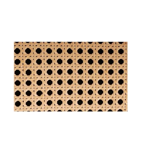 CKryzillix Rattan Rolle,Rattan GartenmöBel Set Gelb Kaffee Primäre Farbe Vinyl Cane Gurtband Wicker Grid Rattan Rolle Weben Material for Stuhl Schrank Möbel Dekor Heißer(Primary Color,20x20cm) von CKryzillix
