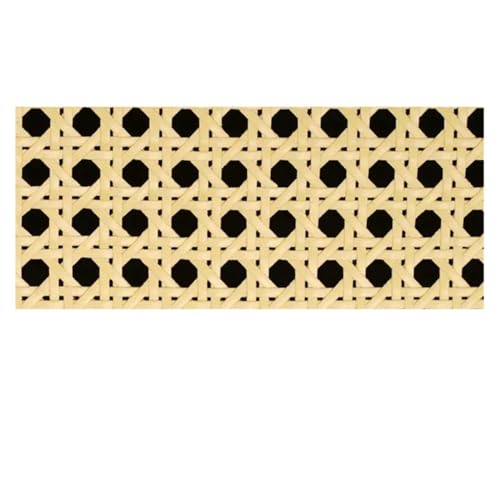 CKryzillix Rattan Rolle,Rattan GartenmöBel Set Gelb Kaffee Primäre Farbe Vinyl Cane Gurtband Wicker Grid Rattan Rolle Weben Material for Stuhl Schrank Möbel Dekor Heißer(Yellow,40x50cm) von CKryzillix