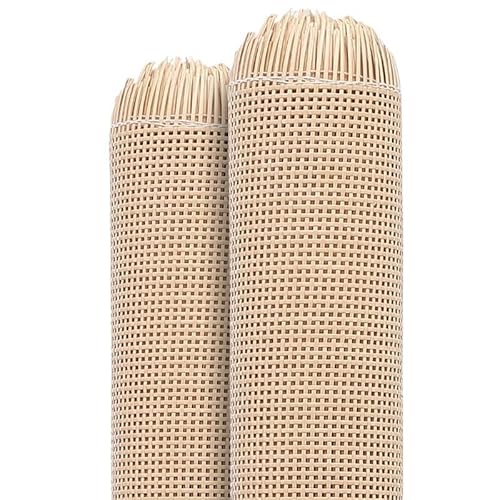 CKryzillix Rattan Rolle,Rattan GartenmöBel Set Kunststoff kariert Rattan Korbweide Rohr Gurtband Rolle Möbel Stuhl Tisch Reparatur Material Schuhe Buch Schrank Tür Dekor(Primary Color,45x80cm) von CKryzillix