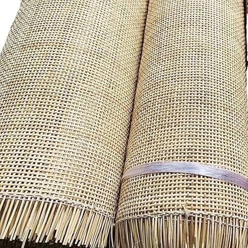 CKryzillix Rattan Rolle,Rattan GartenmöBel Set Natürliches Rattanrohr-Gurtband, Rollenmaterial for Möbeldekoration, Hohlgitter-Webmatte, Stuhl, Schrankreparatur(Original 45CM Width,Length 50CM) von CKryzillix