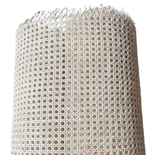 CKryzillix Rattan Rolle,Rattan GartenmöBel Set Rattan Wicker Cane Gurtband Rolle Möbel Stuhl Tisch Reparatur Material Schrank Tür Decke Wand Dekor(Bleached,40x80cm) von CKryzillix