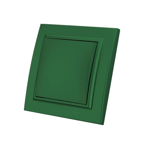 Lichtschalter Unterputz,Wechselschalter Ein/Aus AC Flammhemmend Standard Wand Wippschalter Klassische Taste Licht 1 Gang Weg Spray Kunststoff Panel(Blue) von CKryzillix
