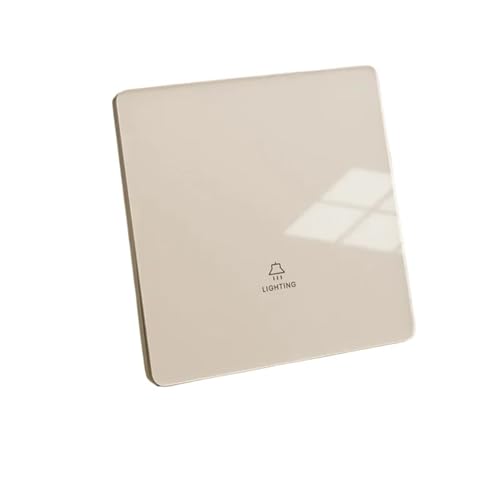Lichtschalter Unterputz,Wechselschalter Ultradünner Glas-Lichtschalter 1/2/3/4-Gang 1/2-Wege-Wand-Netzschalter Ein/Aus-Panel-Wippschalter Elektrisch 220 V(1Gang,2Way) von CKryzillix