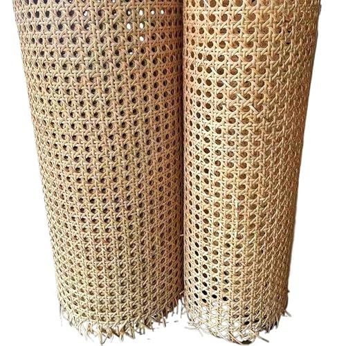 Rattan Rolle,Rattan GartenmöBel Set 40-45cm breite natürliche Rattanrolle, echtes Rattanblatt, Rohrgewebe, Rolle for Stuhl, Tisch, Möbel, Reparaturmaterial, handgewebt(Original green,45x50cm) von CKryzillix