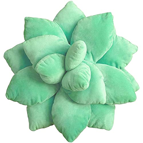 3D Sukkulenten Kaktus Kissen,Niedliche Kissen für Schlafzimmer Ästhetisch, Lebensechte Plüschtiere Plüsch Puppe Kreativ Topfblumen Kissen Stuhl Kissen Geschenk für Mädchen Kinder (45cm/17.7inchs) von CKurityn