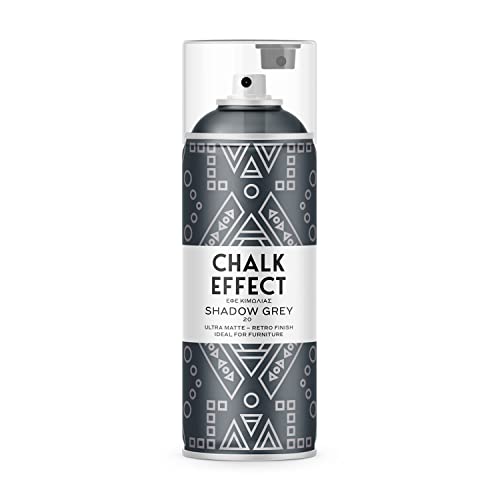 CL COSMOS LAC Kreidefarbe Spray Chalk Effect - hochwertige chalky Kreidesprühfarbe Farbspray - Spray Paint Farbe (Shadow Grey) von CL COSMOS LAC