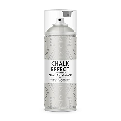 CL COSMOS LAC Kreidefarbe Spray Chalk Effect - hochwertige chalky Kreidesprühfarbe Farbspray - Spray Paint Farbe (English Manor) von CL COSMOS LAC