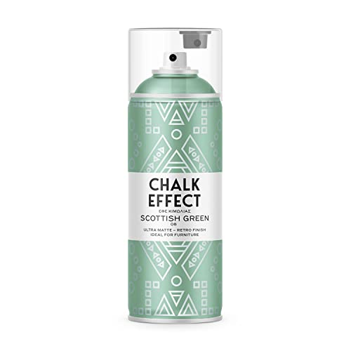 CL COSMOS LAC Kreidefarbe Spray Chalk Effect - hochwertige chalky Kreidesprühfarbe Farbspray - Spray Paint Farbe (Scotish Green) von CL COSMOS LAC