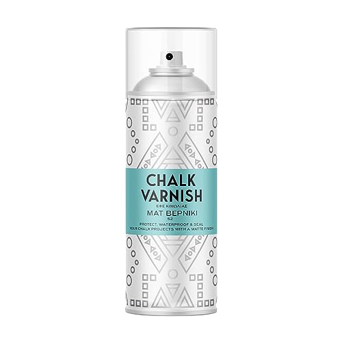 CL COSMOS LAC Transparenter Klarlack für Kreidefarbe Spray Chalk Effect - hochwertige chalky Kreidesprühfarbe Farbspray - (Transparent Varnish/Klarlack) von CL COSMOS LAC
