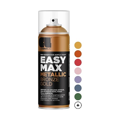 CL COSMOS LAC Sprühlack matt mit hoher Deckkraft - Spraydosen DIY Lack - Sprühfarbe Acryl Spray - Paint Farbspray Sprühdose Lackspray (Bronze Gold,matt) von CL COSMOS LAC