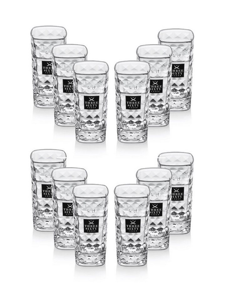 Mixcompany Glas Three Sixty Vodka Wodka Shotgläser Gläser Glas Set - 12 Stück 2 un von Mixcompany