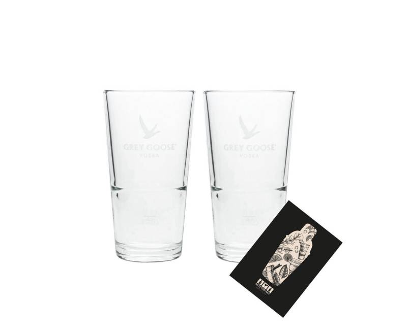 CL Longdrinkglas Grey Goose 2er Set Longdrinkglas 2x Glas Gläser 4cl geeicht Eichung von CL