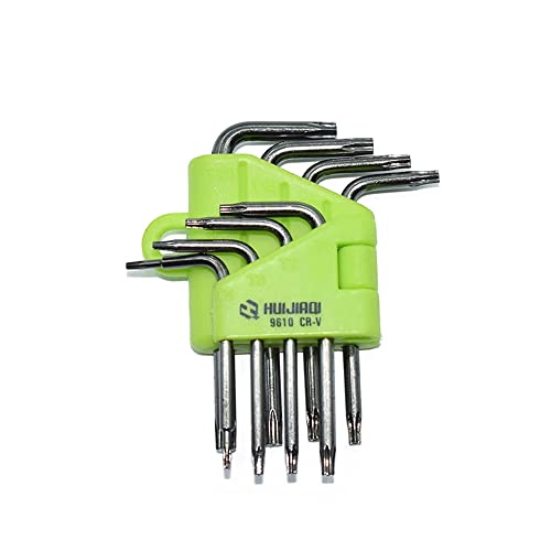 CLABMROEC 9-teiliges Mini-Torx-Sechskantschlüssel-Set, kleiner Stern-Wrech T5, T6, T7, T8, T9, T10, T15, T20 von CLABMROEC
