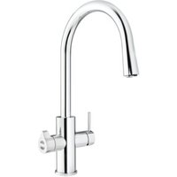 Clage Allround-Armatur Zip Celsius Arc AIO verchromt gebürstet von CLAGE