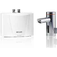 MBX3 Lumino Durchlauferhitzer Set 3,5kW 230V Unter­tisch max. 2,0l/min mit berührungsloser Sensorarmatur für Waschbecken - Clage von CLAGE