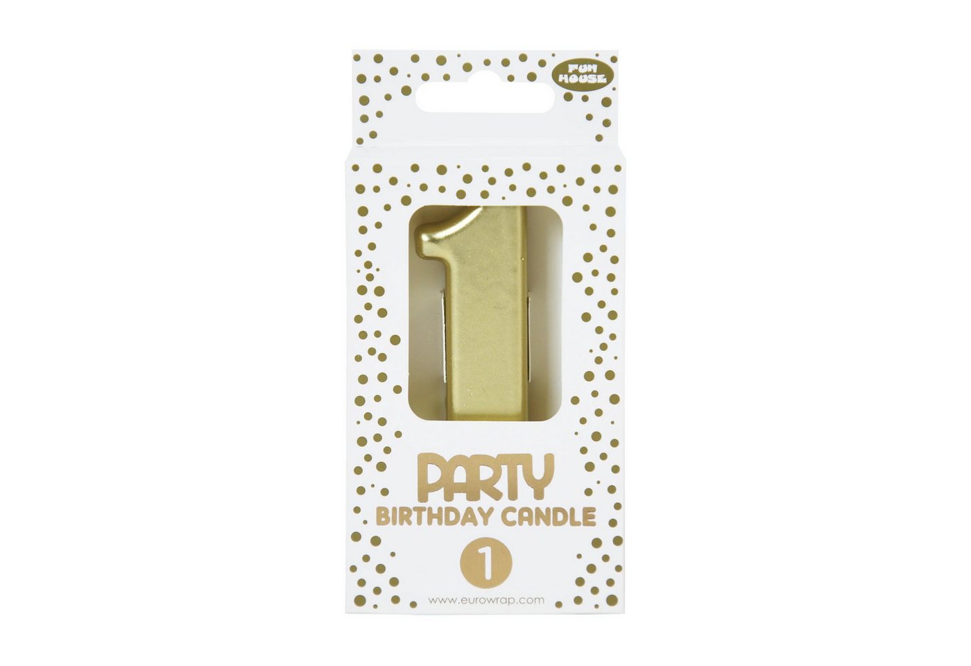 CLAIREFONTAINE Kerzenhalter 6x Goldene Geburstagskerze 1 - 6,3x10,5 cm - Gold 33700-1C, PARTY CLAIREFONTAINE Kerzenhalter 6x Goldene Geburstagskerze 1 - 6,3x10,5 cm - Gold 33700-1C, PARTY von CLAIREFONTAINE
