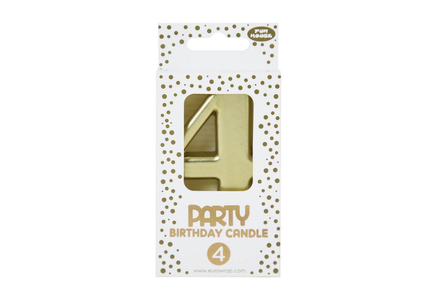 CLAIREFONTAINE Kerzenhalter 6x Goldene Geburstagskerze 4 - 6,3x10,5 cm - Gold 33700-4C, PARTY CLAIREFONTAINE Kerzenhalter 6x Goldene Geburstagskerze 4 - 6,3x10,5 cm - Gold 33700-4C, PARTY von CLAIREFONTAINE