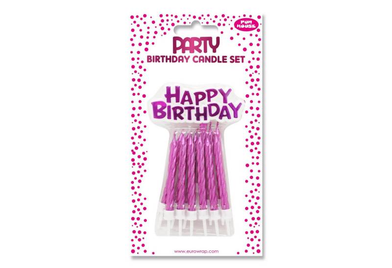 CLAIREFONTAINE Kerzenhalter 6x Set Happy Birthday Rosa 26568-PC, Nappes CLAIREFONTAINE Kerzenhalter 6x Set Happy Birthday Rosa 26568-PC, Nappes von CLAIREFONTAINE