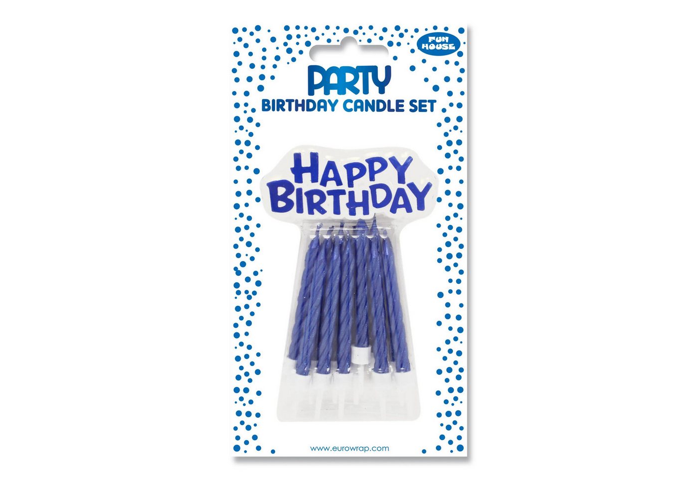 CLAIREFONTAINE Kerzenhalter 6x Set mit 36 blauen Geburtstagskerzen - Blau 26571-BC, PARTY CLAIREFONTAINE Kerzenhalter 6x Set mit 36 blauen Geburtstagskerzen - Blau 26571-BC, PARTY von CLAIREFONTAINE
