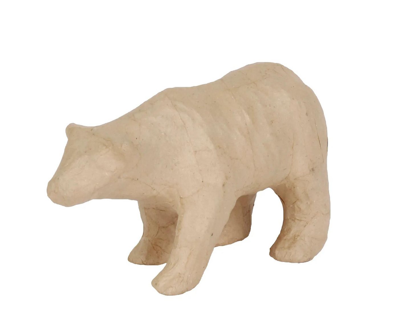 CLAIREFONTAINE Papierdekoration Kleines Pappmaché, braun, Eisbär 11,5cm - Kartonbraun SA220C, DECO-Supports von CLAIREFONTAINE
