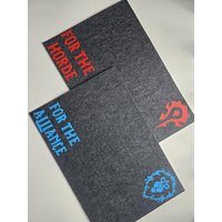 World Of Warcraft Platzset - For The Horde/Alliance 45x30 cm Essensmatte Für Gamer Handgemacht von CLAISHOPDESIGN