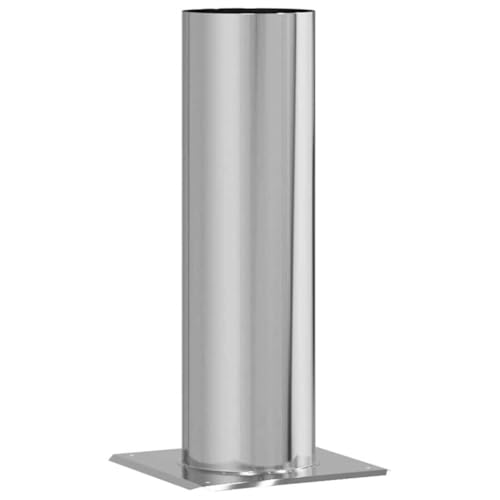 CLALER Chimney Extension, Chimney Raiser Stainless Steel, Kaminabdeckung with Square Slot (26 x 26 x 50 cm) von CLALER