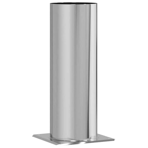 CLALER Chimney Extension, Chimney Raiser Stainless Steel, Kaminabdeckung with Square Slot (29 x 29 x 50 cm) von CLALER