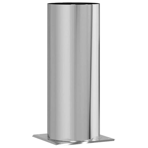 CLALER Chimney Extension, Chimney Raiser Stainless Steel, Kaminabdeckung with Square Slot (31 x 31 x 50 cm) von CLALER
