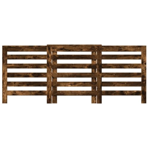 CLALER Radiator Cover, Vertical Slats, Holzwerkstoff, Heizkörperverkleidung, for Bedroom, Living Room, Kitchen (Räuchereiche, 205 x 21.5 x 83.5 cm) von CLALER