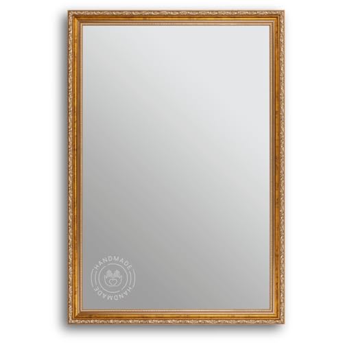 CLAMARO 'Athen' Antik Wandspiegel 40x120 cm mit Rahmen | Gold | Shabby Chic Vintage Barock Spiegel mit Holzrahmen | Barockspiegel inkl. Metall Aufhänger und Montagematerial CLAMARO 'Athen' Antik Wandspiegel 40x120 cm mit Rahmen | Gold | Shabby Chic Vintage Barock Spiegel mit Holzrahmen | Barockspiegel inkl. Metall Aufhänger und Montagematerial von CLAMARO