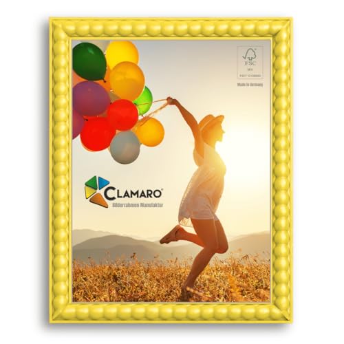CLAMARO 'BUBBLE' Design Bilderrahmen 13x18 im Bubble Bälle Style | Gelb | Handgefertigter MDF Bilder- und Fotorahmen mit Acrylglas | Rahmen für z.B. Fotos, Poster od. Puzzle CLAMARO 'BUBBLE' Design Bilderrahmen 13x18 im Bubble Bälle Style | Gelb | Handgefertigter MDF Bilder- und Fotorahmen mit Acrylglas | Rahmen für z.B. Fotos, Poster od. Puzzle von CLAMARO