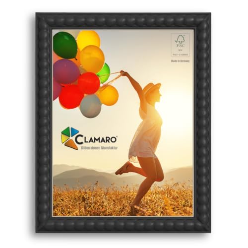 CLAMARO 'BUBBLE' Design Bilderrahmen 40x45 im Bubble Bälle Style | Schwarz | Handgefertigter MDF Bilder- und Fotorahmen mit Acrylglas | Rahmen für z.B. Fotos, Poster od. Puzzle CLAMARO 'BUBBLE' Design Bilderrahmen 40x45 im Bubble Bälle Style | Schwarz | Handgefertigter MDF Bilder- und Fotorahmen mit Acrylglas | Rahmen für z.B. Fotos, Poster od. Puzzle von CLAMARO
