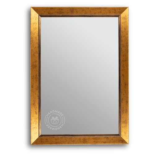 CLAMARO 'Sofia' Antik Wandspiegel 60x100 cm mit Rahmen | Gold | Shabby Chic Vintage Barock Spiegel mit Holzrahmen | Barockspiegel inkl. Metall Aufhänger und Montagematerial CLAMARO 'Sofia' Antik Wandspiegel 60x100 cm mit Rahmen | Gold | Shabby Chic Vintage Barock Spiegel mit Holzrahmen | Barockspiegel inkl. Metall Aufhänger und Montagematerial von CLAMARO