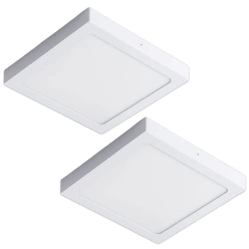CLAR LED-Deckenleuchte, quadratisch, 2 Stück von CLAR